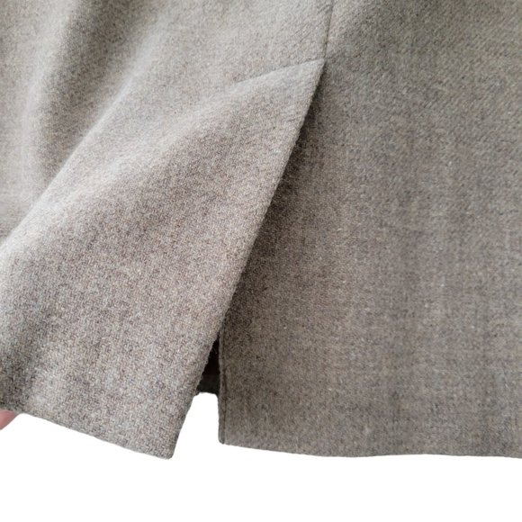 Jones New York Tan Straight Knee-High Wool Skirt Women’s Size 14P - Picture 7 of 13
